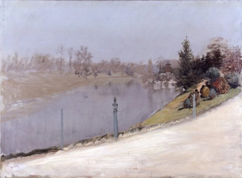 Coucher de soleil sur la Seine - Giuseppe De Nittis