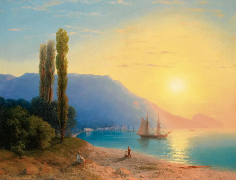 Coucher de soleil sur Yalta - Ivan Aïvazovski
