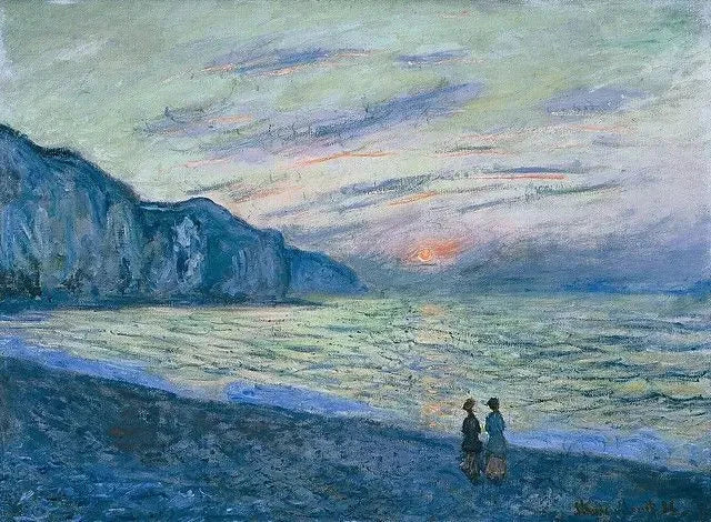Coucher de soleil à Pourville W781 – Claude Monet