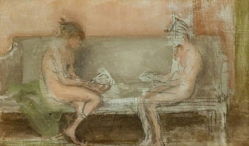 Couleur chair et argent : les joueurs de cartes - James Abbott McNeill Whistler