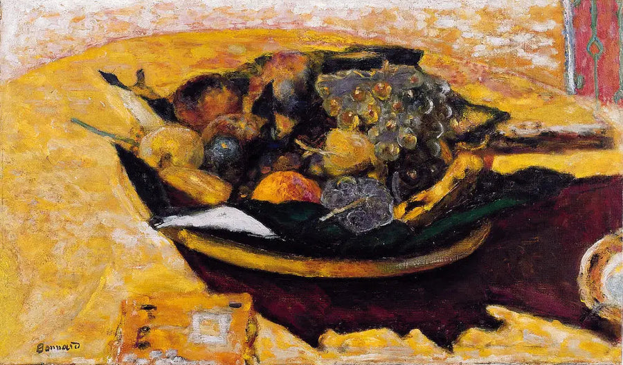 Coupe de fruits sur une table - Pierre Bonnard