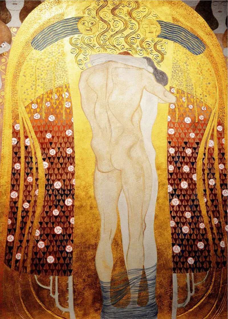 Couple enlacé (Frise Beethoven) - Gustav Klimt