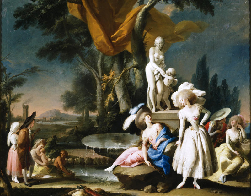 Couples dans un parc - José Camarón Boronat