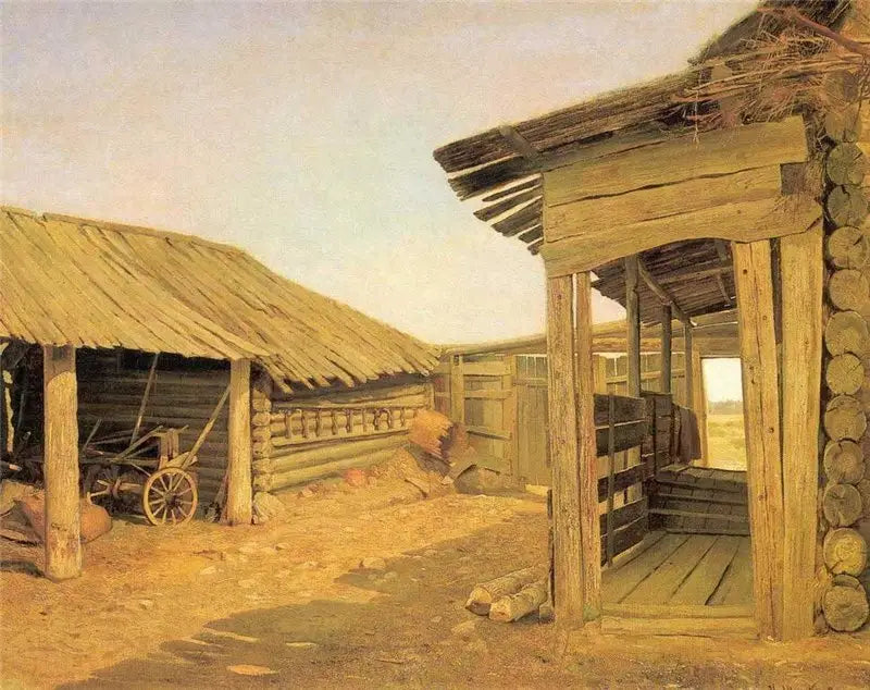 Cour du village - Ivan Chichkine