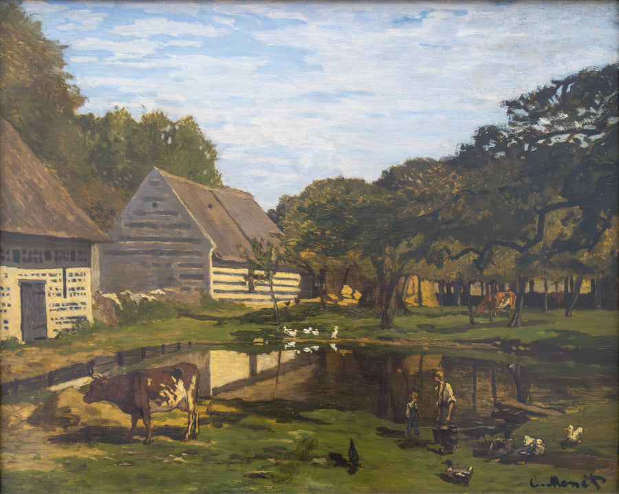 Cour de ferme en Normandie W16 – Claude Monet