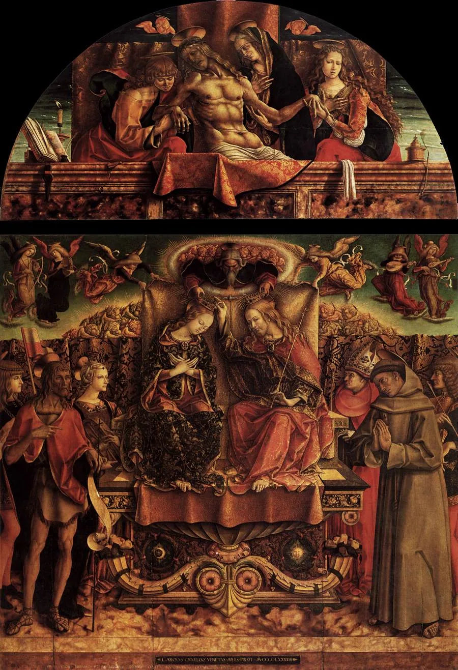 Couronnement de la Vierge - Carlo Crivelli image 1 reproduction réalisée par Alpha Reproduction