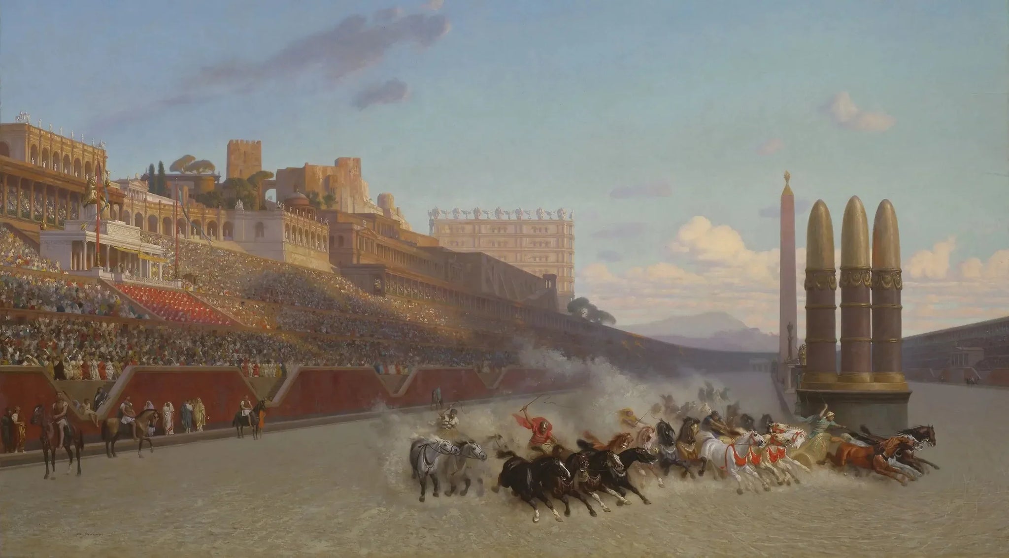 Course de chars - Jean-Léon Gérôme image 1 copie de tableau peinte à la main