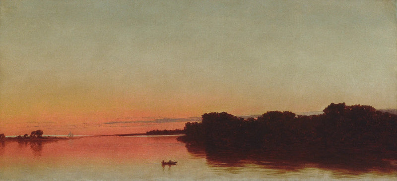 Crépuscule sur le Sound, Darien, Connecticut - John Frederick Kensett