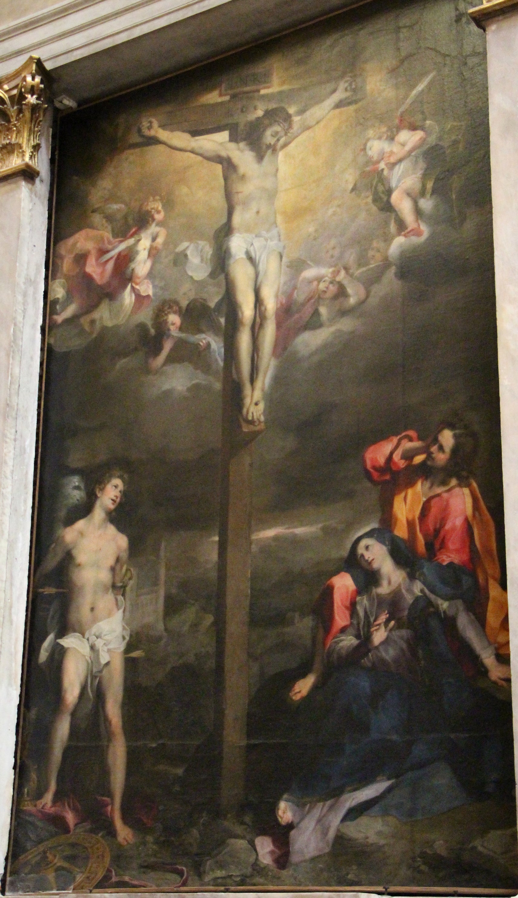 Crocifisso avec la Madone, San Giovanni et San Sebastiano - Federico Barroci