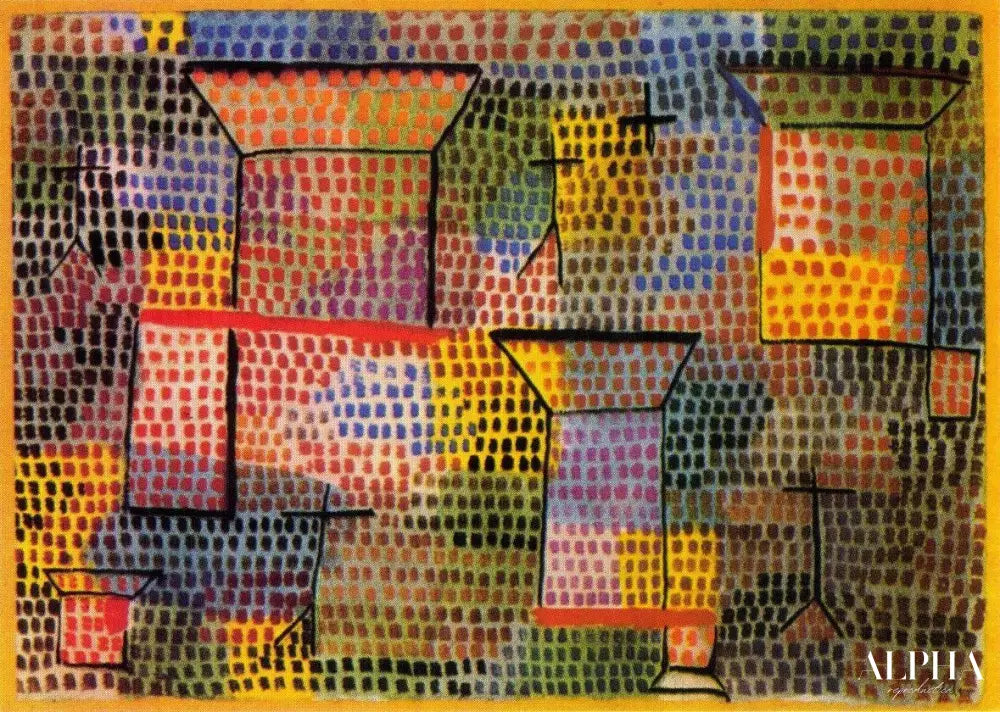 Croix et colonnes - Paul Klee - Reproductions de tableaux et peintures haut de gamme