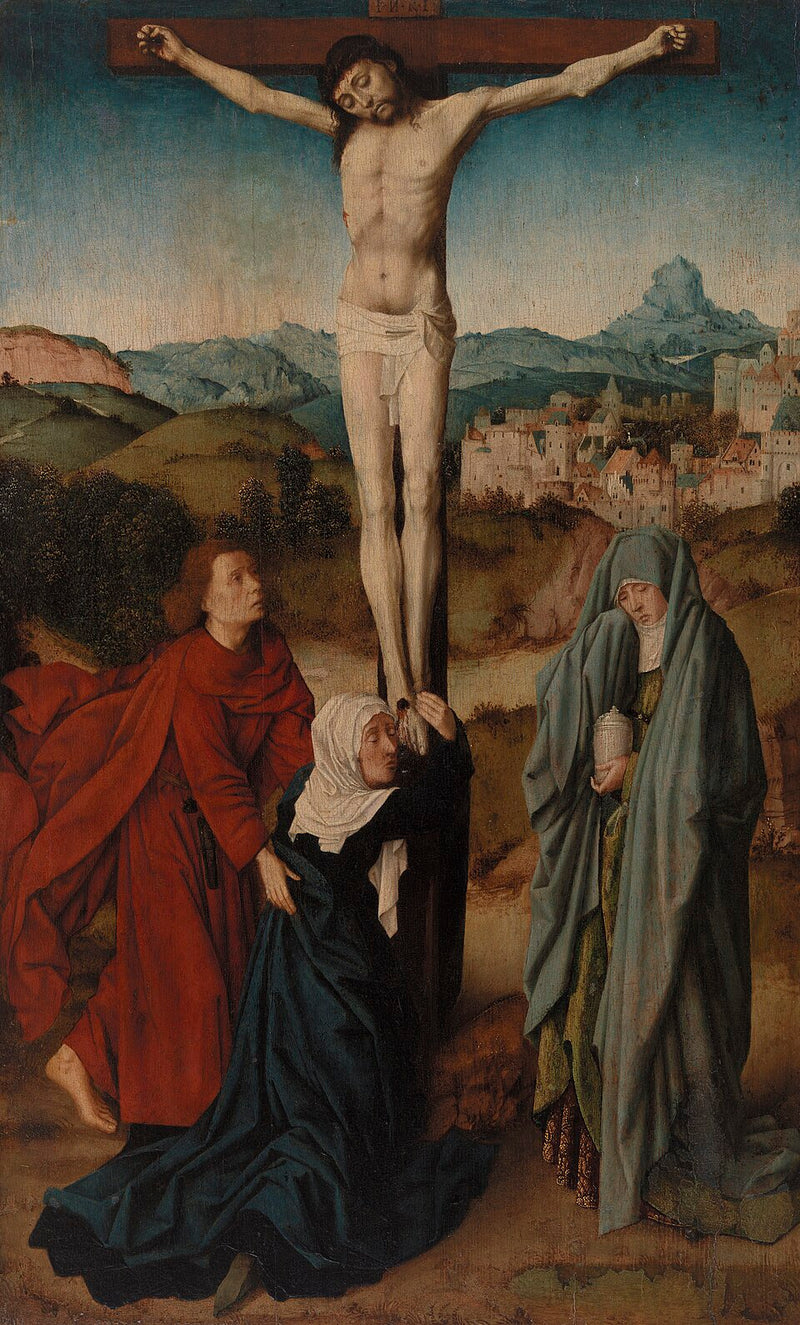 Crucifixion avec la Vierge, saint Jean et Marie-Madeleine - Gérard David