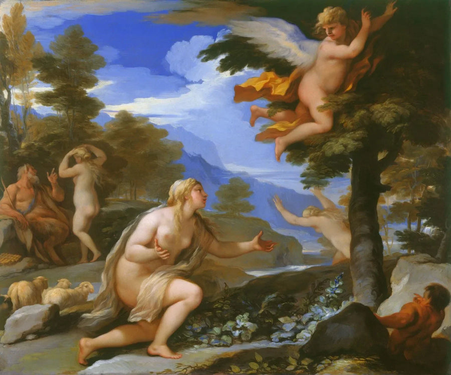Cupidon abandonnant Psyché - Luca Giordano