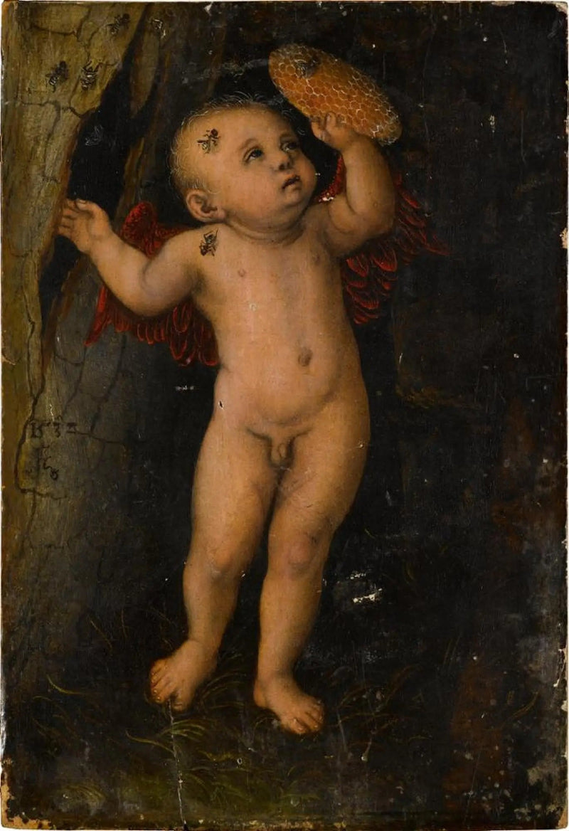 Cupidon comme voleur de miel - Lucas Cranach the Elder