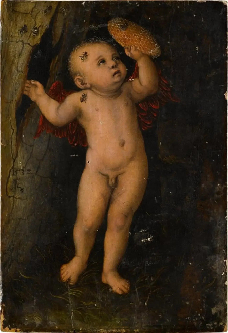 Cupidon comme voleur de miel - Lucas Cranach the Elder