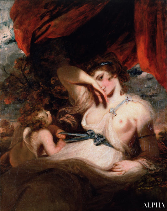 Cupidon défaisant la gaine de Vénus - Joshua Reynolds - Reproductions de tableaux et peintures haut de gamme