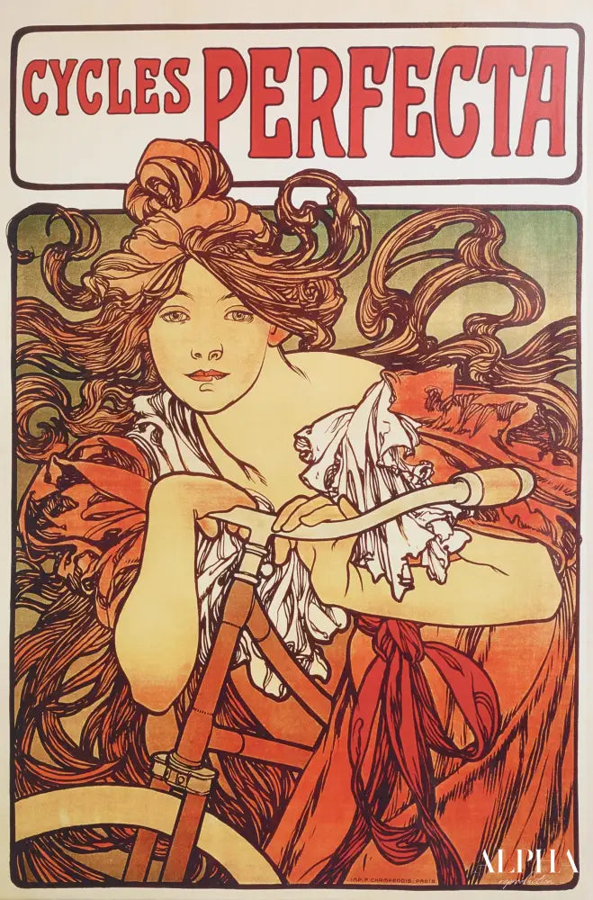 Cycles Perfecta - Mucha - Reproductions de tableaux et peintures haut de gamme