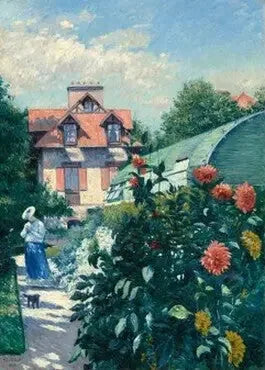 Dahlias, Jardin du Petit Gennevilliers - Gustave Caillebotte