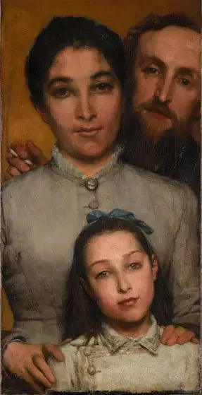 Dalou, sa femme et sa fille - Lawrence Alma-Tadema