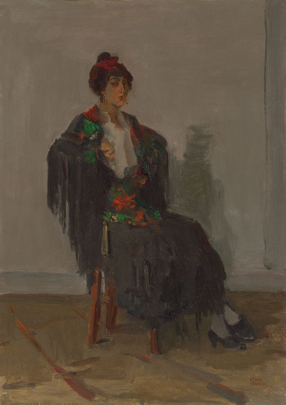 Dame assise en robe espagnole - Isaac Israëls - Alpha Reproduction