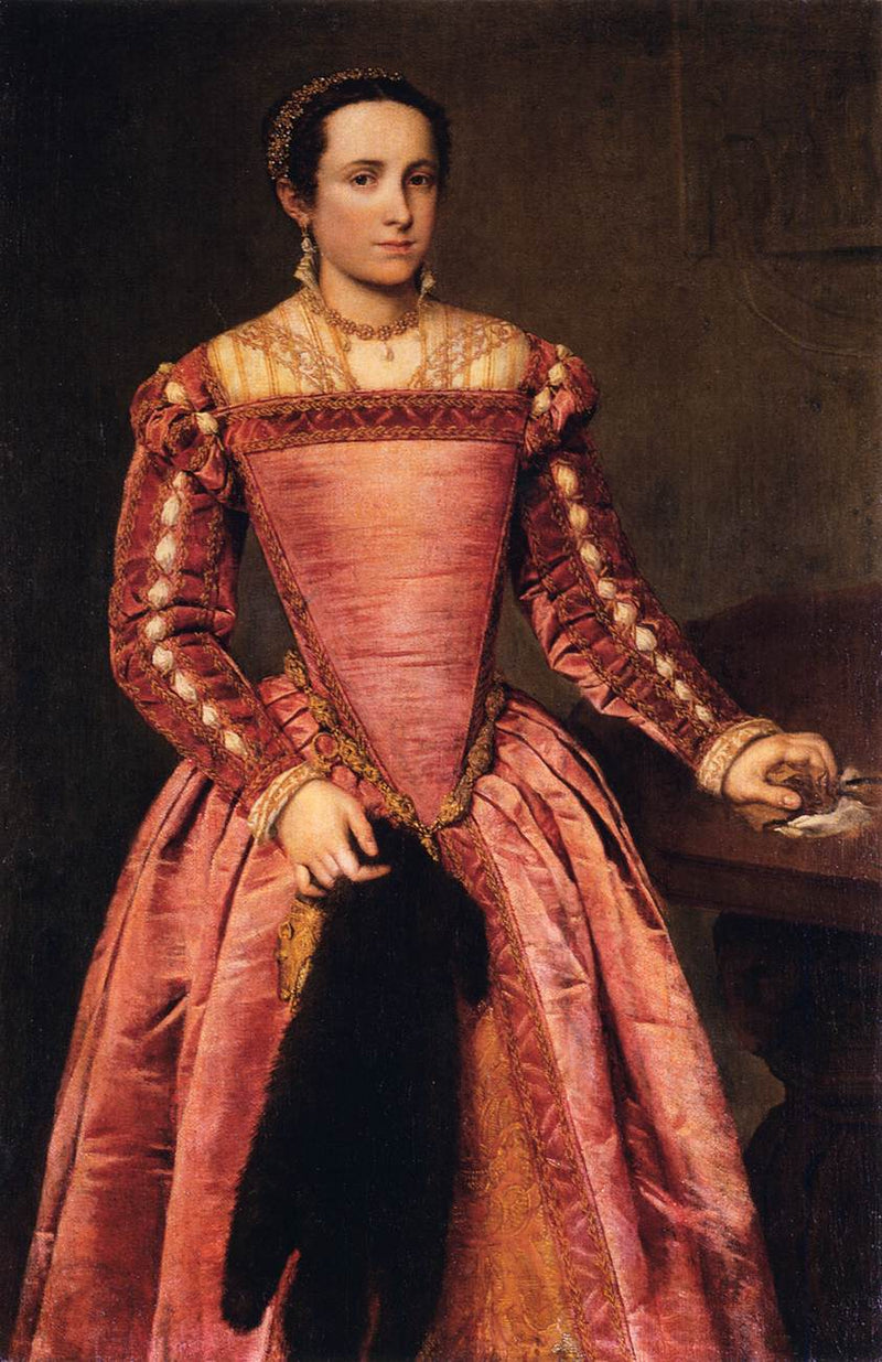 Dame en robe rouge - Giovanni Battista Moroni