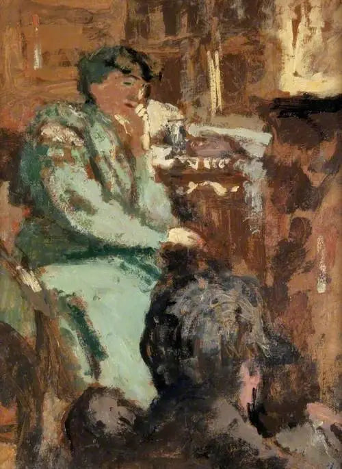 Dame en vert - Édouard Vuillard image 1 reproduction artisanale de tableau