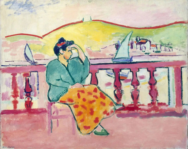 Dame sur une terrasse - Henri Matisse