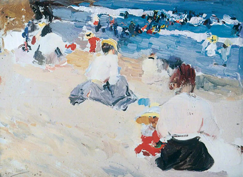 Dames sur la plage - Joaquín Sorolla