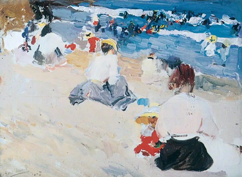 Dames sur la plage - Joaquín Sorolla