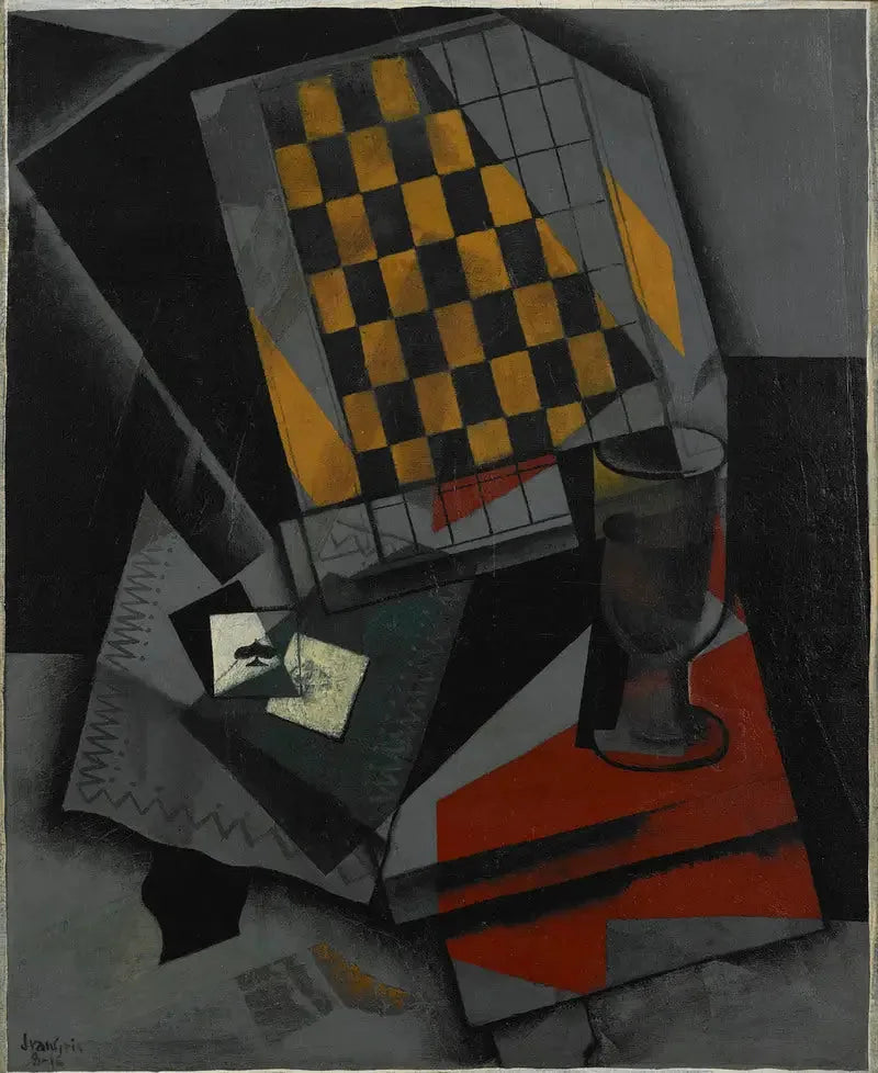 Damier et cartes à jouer - Juan Gris