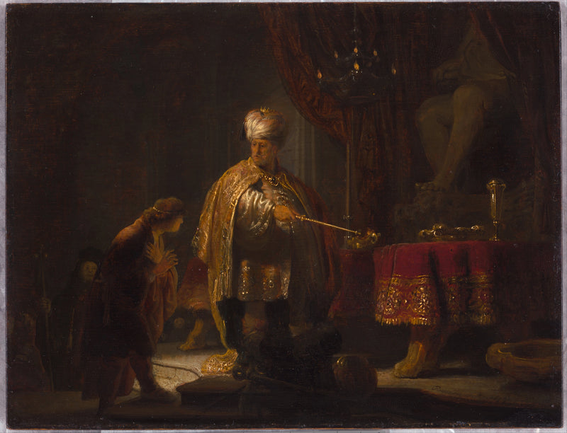 Daniel et Cyrus devant l’idole Bel – Rembrandt