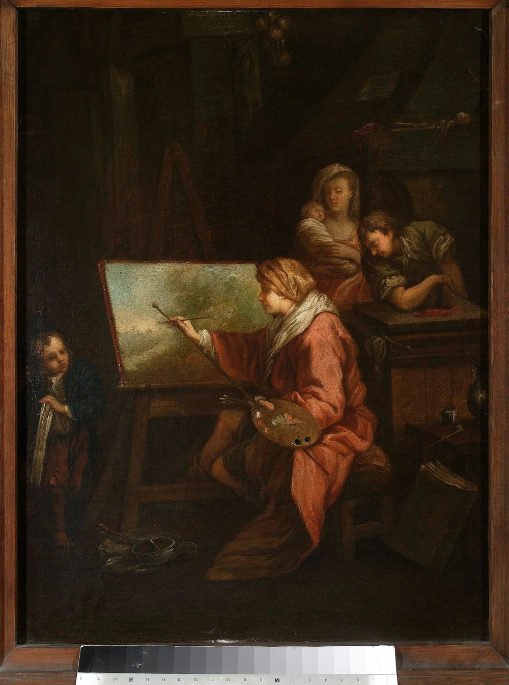 Dans l’atelier du peintre (« Le peintre de paysage » ou « Le peintre à son chevalet ») - François Boucher - Alpha