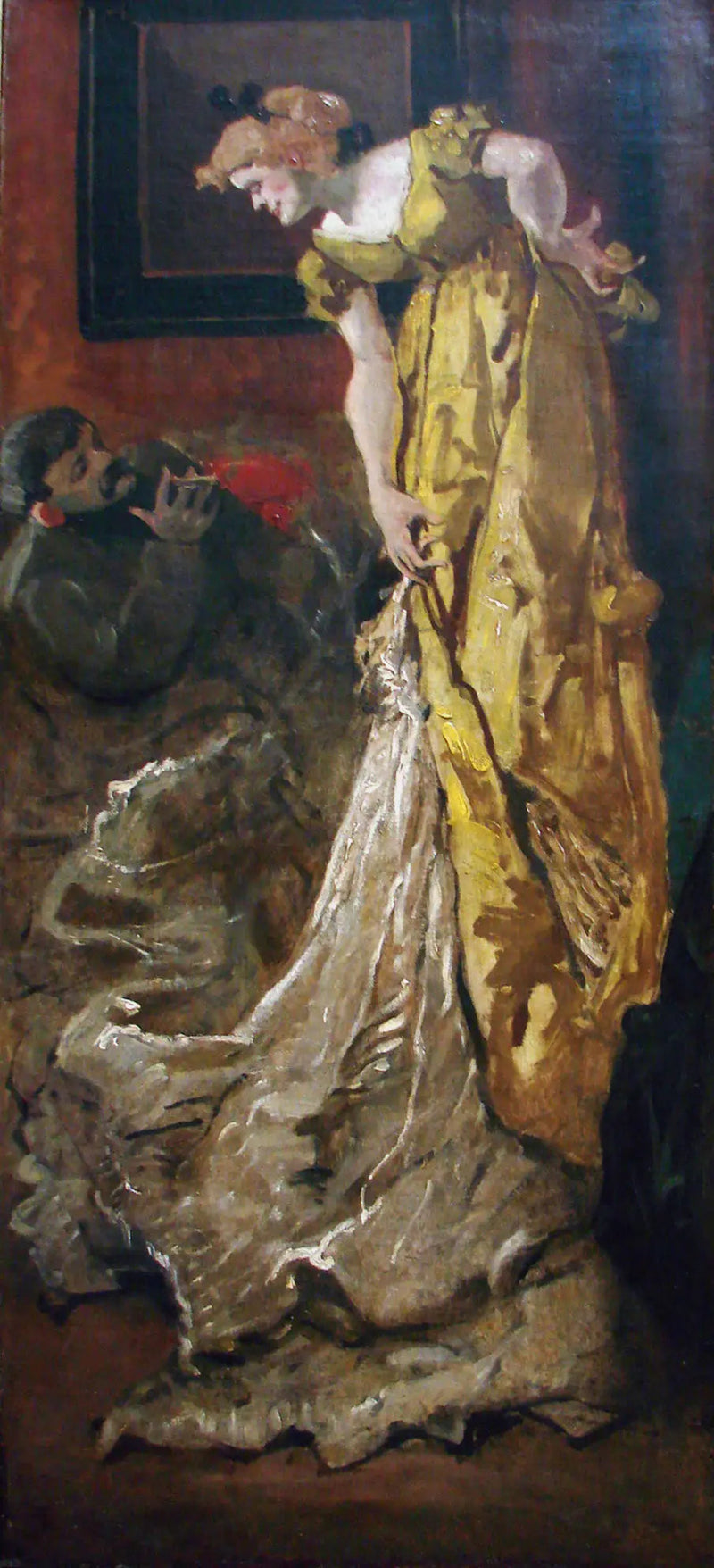 Dans l'atelier la pose du modèle (d'après l'Atelier d'Alfred Stevens) - Henri de Toulouse-Lautrec