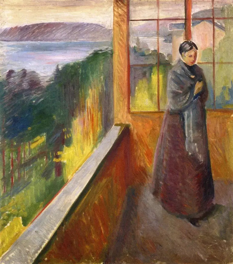 Dans la véranda - Edvard Munch
