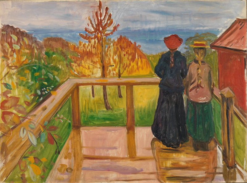 Dans la véranda - Edvard Munch