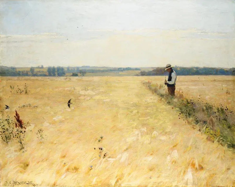 Dans le champ de maïs. - H. A. Brendekilde