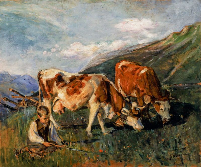 Dans le haut pâturage en Suisse - Elizabeth Nourse
