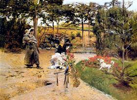 Dans le jardin - Giovanni Boldini