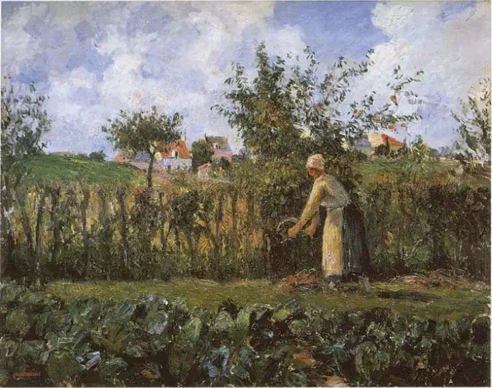 Dans le jardin potager - Camille Pissarro