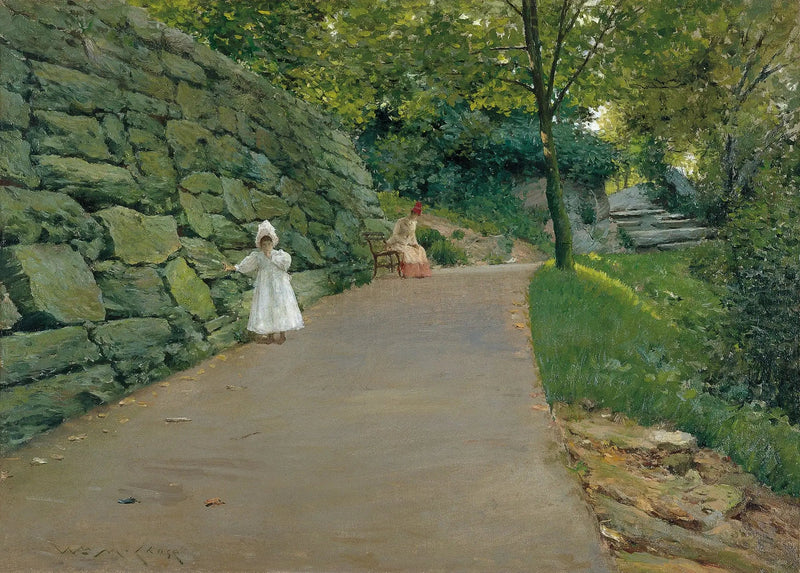 Dans le parc (un sentier secondaire) - William Merritt Chase