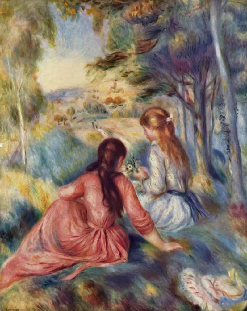 Dans le pré - Pierre-Auguste Renoir