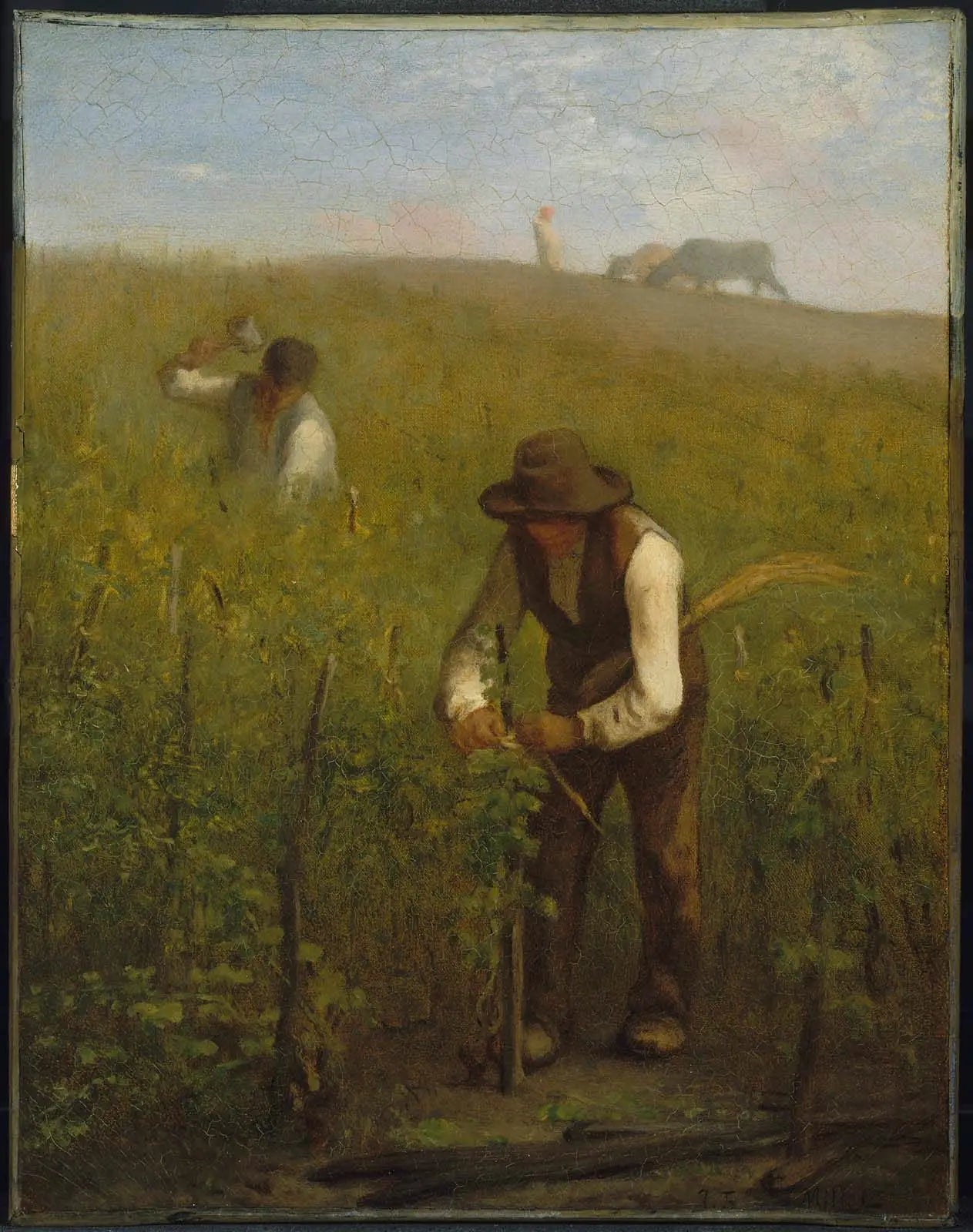 Dans le vignoble - Jean-François Millet image 1 reproduction réalisée par Alpha Reproduction