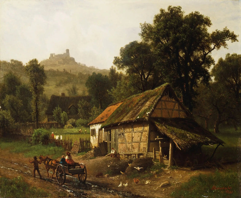 Dans les contreforts - Albert Bierstadt