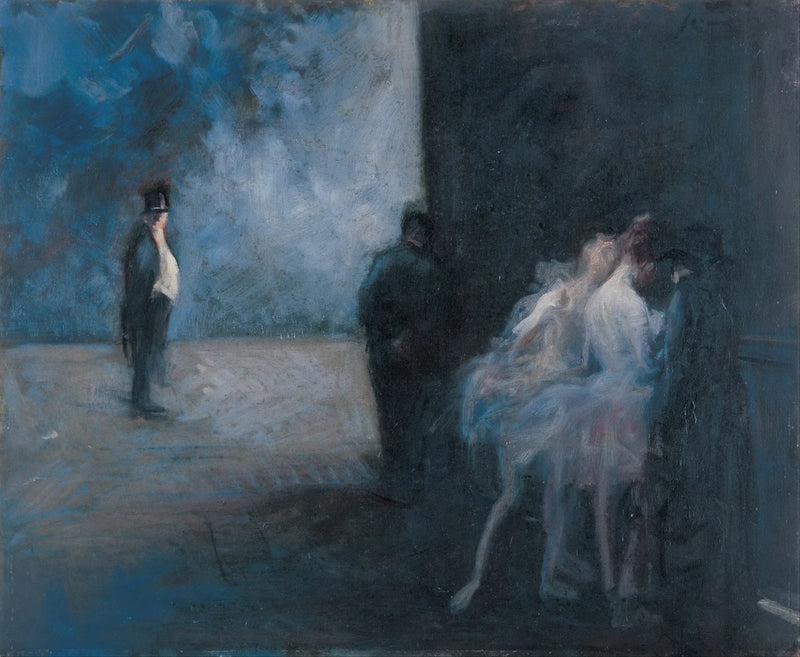 Dans les coulisses – Symphonie en bleu - Jean-Louis Forain