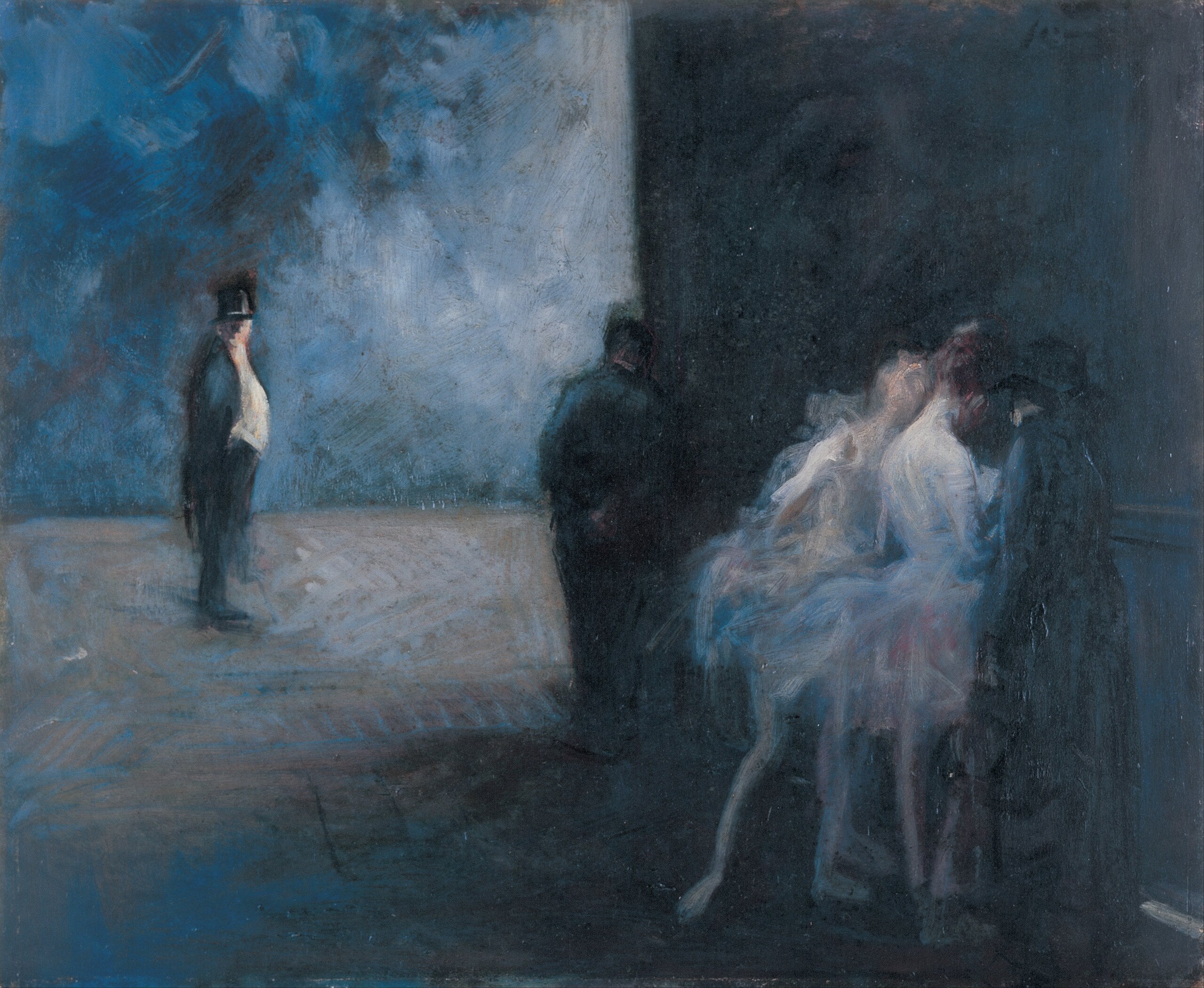 Dans les coulisses – Symphonie en bleu - Jean-Louis Forain