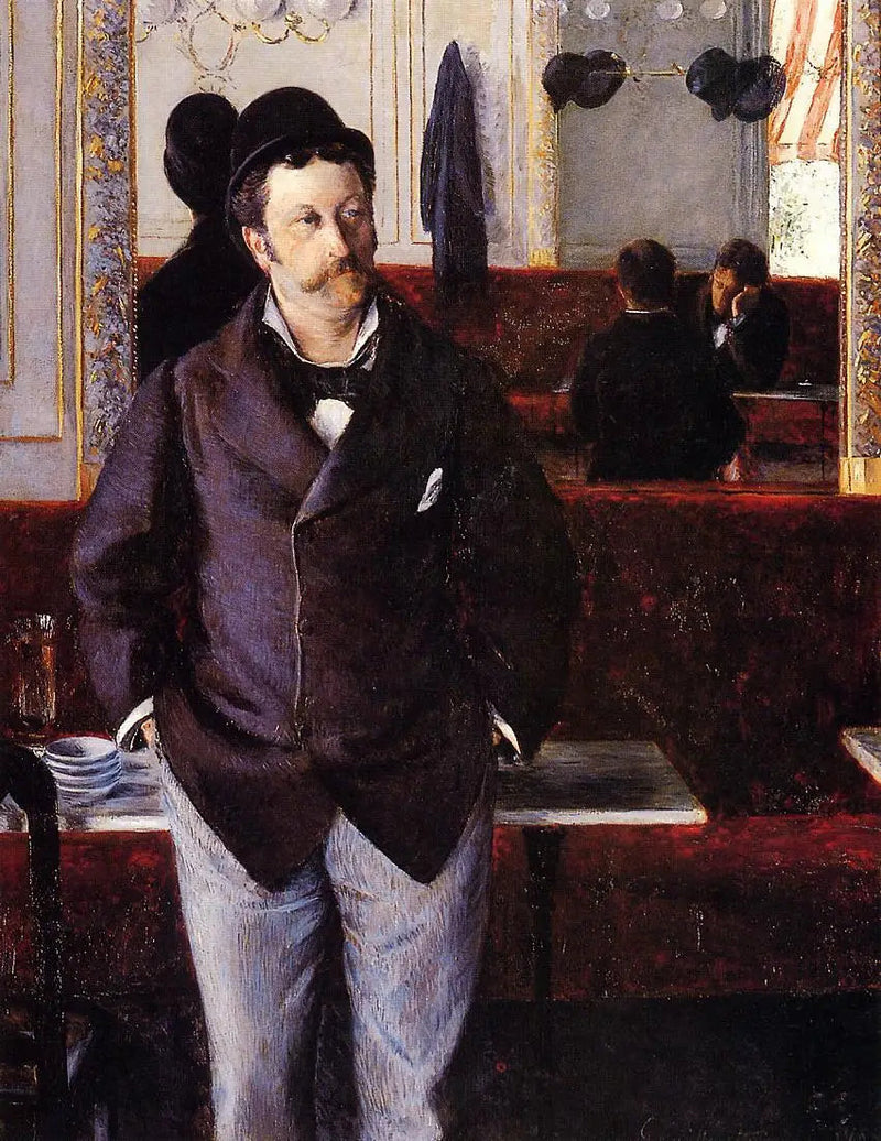 Dans un café - Gustave Caillebotte