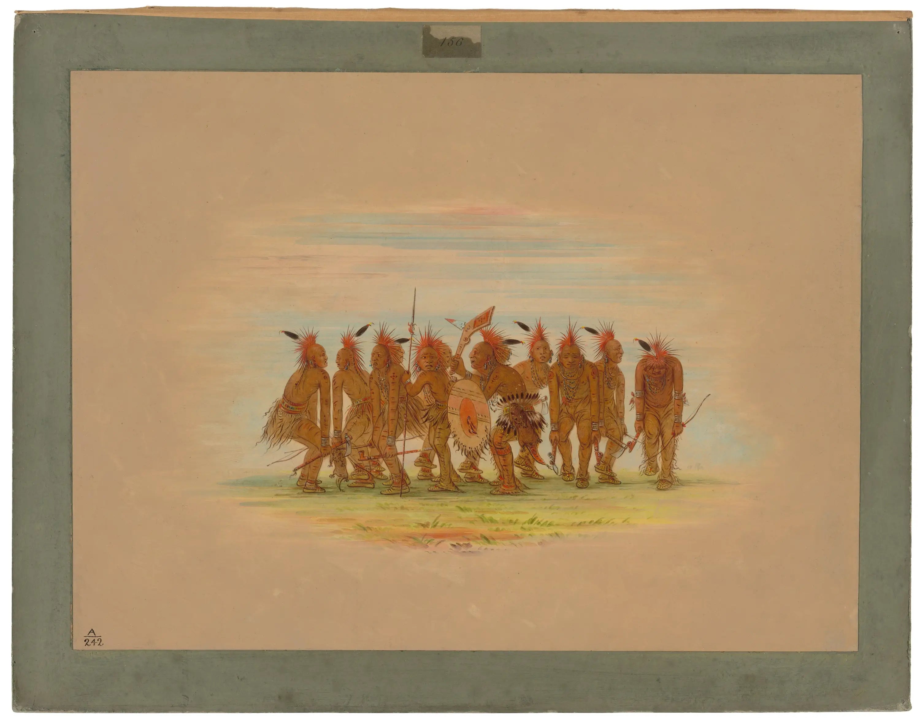 Danse amusante - Saukie - George Catlin - Alpha Reproduction