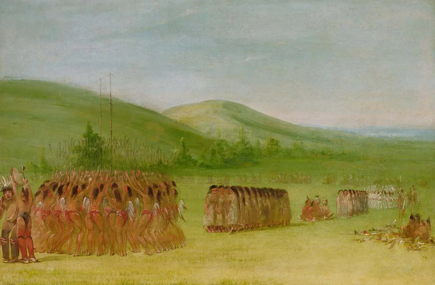 Danse de balle Choctaw - George Catlin - Alpha Reproduction