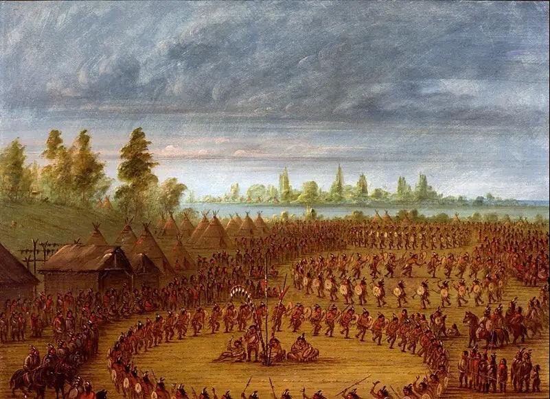 Danse de guerre des Apaches - George Catlin - Alpha Reproduction
