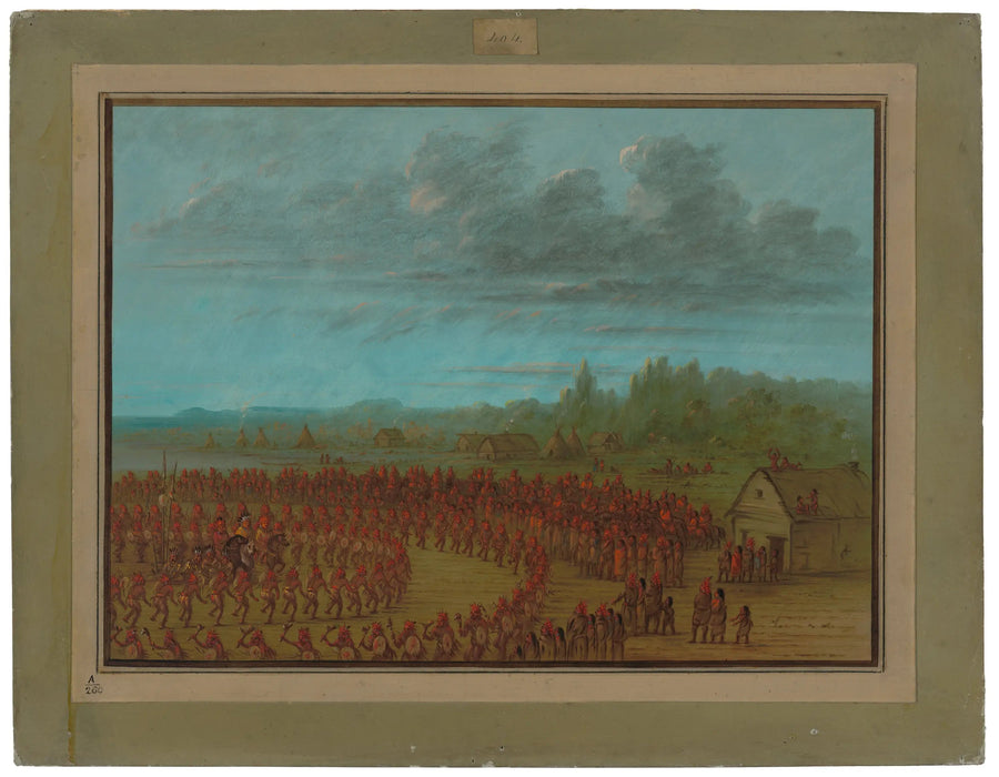 Danse de guerre des Saukies - George Catlin