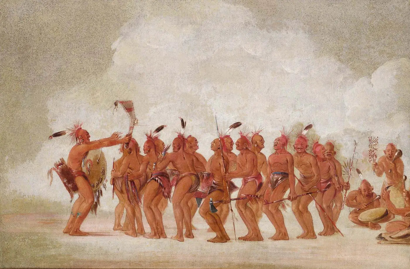 Danse des esclaves Sac et Renard - George Catlin - Alpha Reproduction
